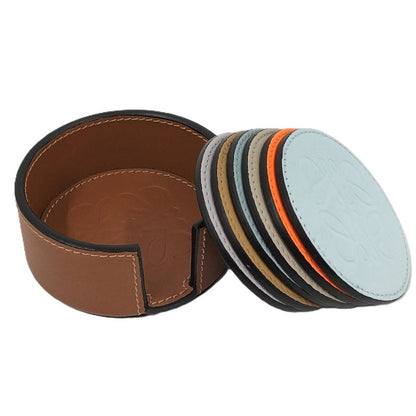 Loewe Coaster Anagram Leather Set of 6