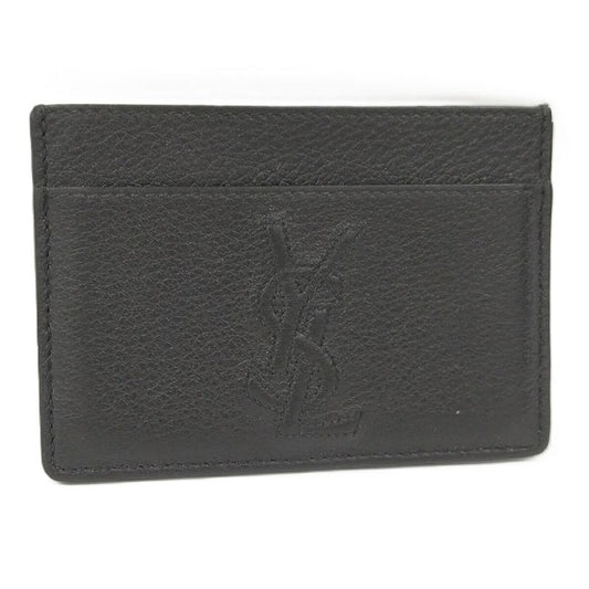Yves Saint Laurent Card Case Leather Black Grz568936y