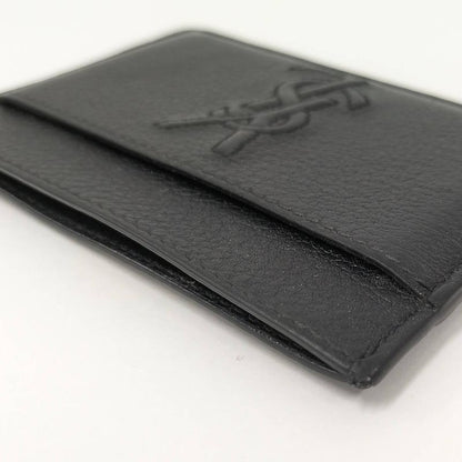 Yves Saint Laurent Card Case Leather Black Grz568936y