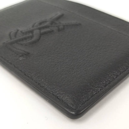 Yves Saint Laurent Card Case Leather Black Grz568936y
