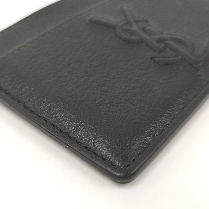 Yves Saint Laurent Card Case Leather Black Grz568936y