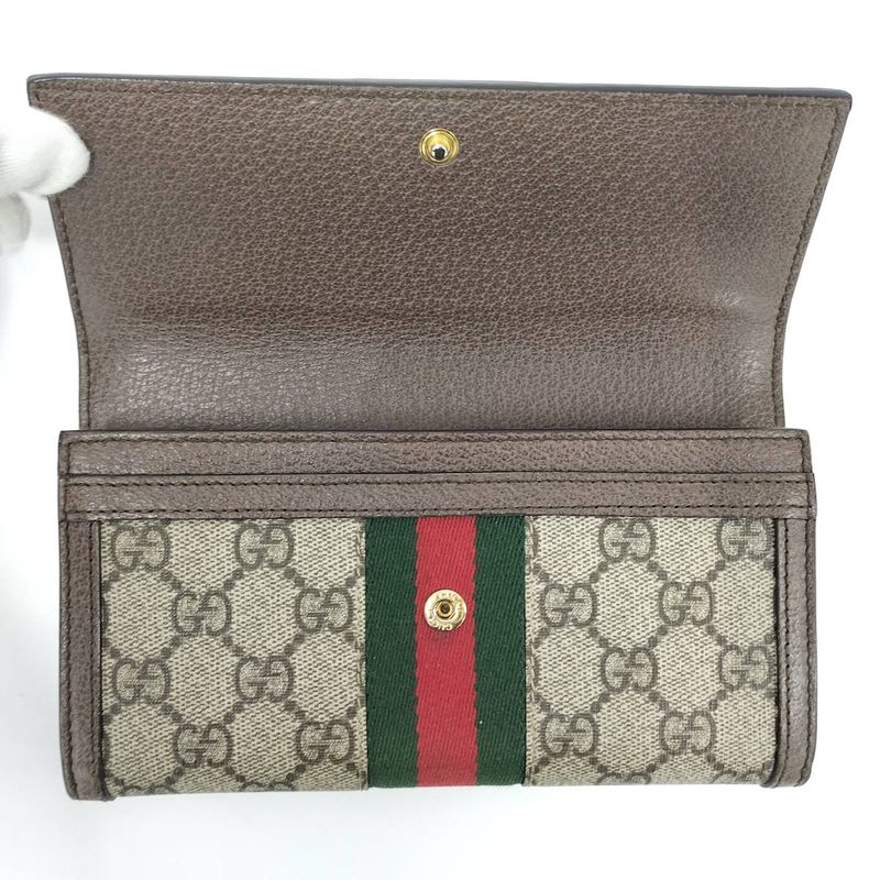 Gucci Bifold Long Wallet Continental Wallet Ophidia 523153
