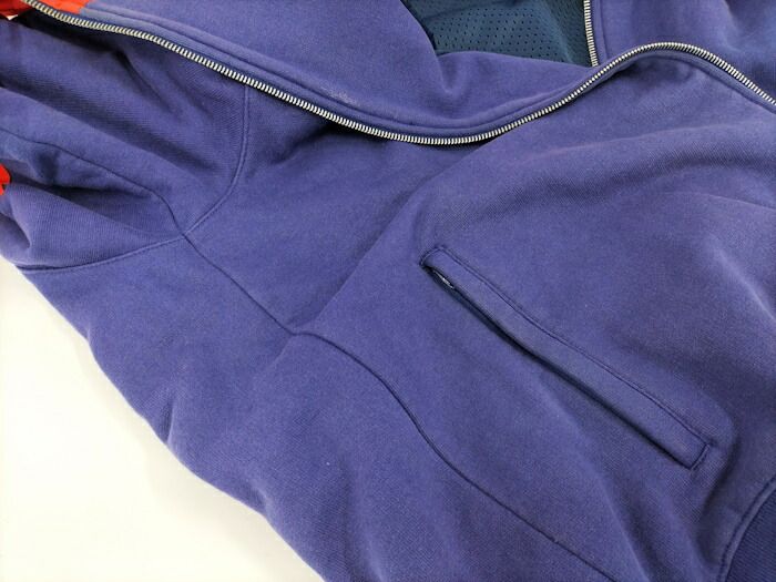 Gucci the North Face Zip-Up Hoodie Purple Red Cotton Nylon 671462