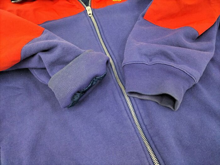 Gucci the North Face Zip-Up Hoodie Purple Red Cotton Nylon 671462