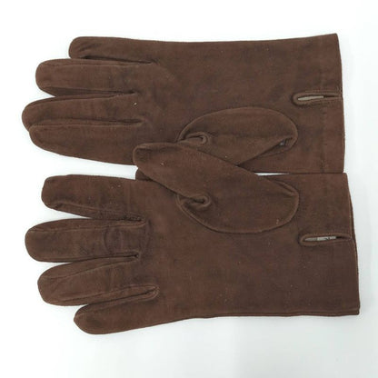 Bottega Veneta Gloves Suede Brown Size L