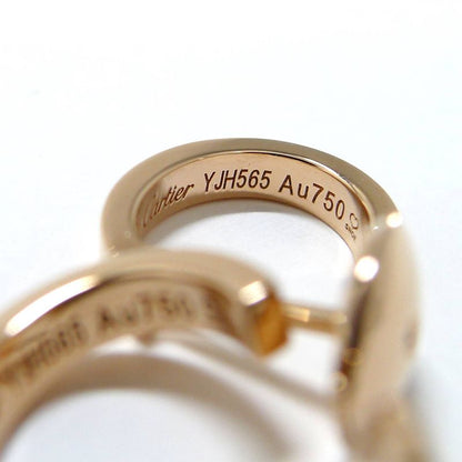 Cartier Mini Love Earrings 750pg 18k Pink Gold Pink Gold Approx 3.4g