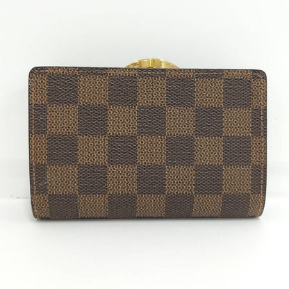 Louis Vuitton Portmonnais Viennois Folded Wallet with Clasp Damier Ebène N61664
