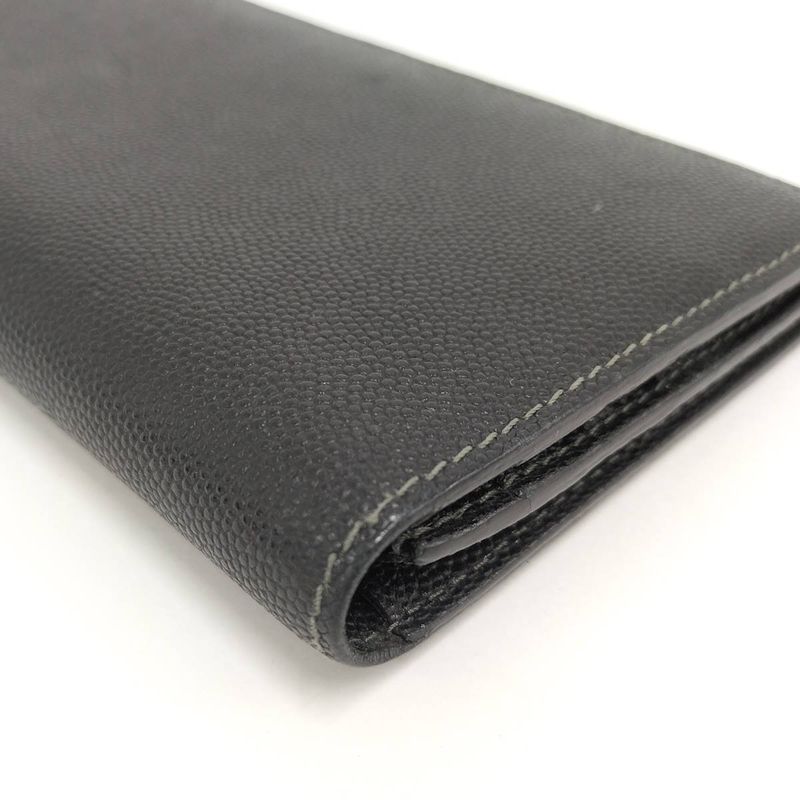 Cartier Bifold Wallet Santos Leather Black
