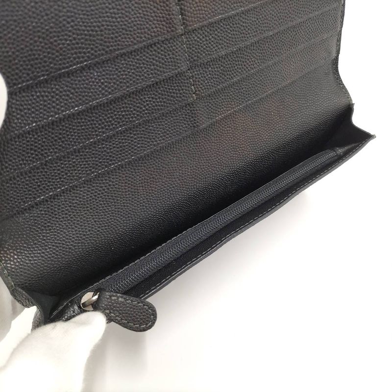 Cartier Bifold Wallet Santos Leather Black