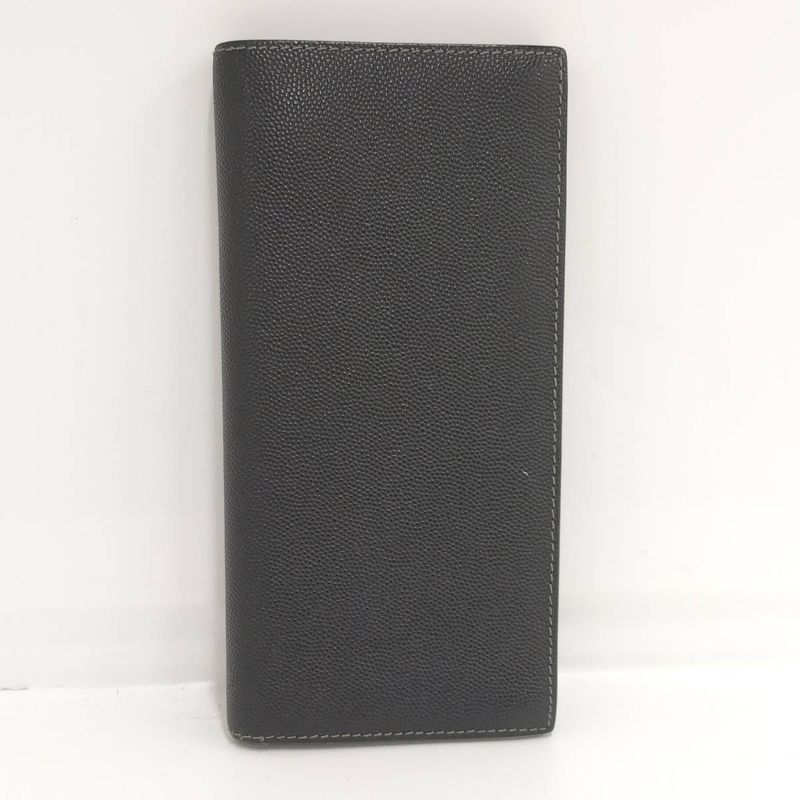 Cartier Bifold Wallet Santos Leather Black