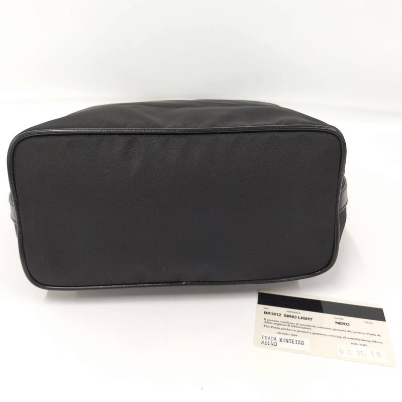 Prada Handbag Nylon Black Br1812