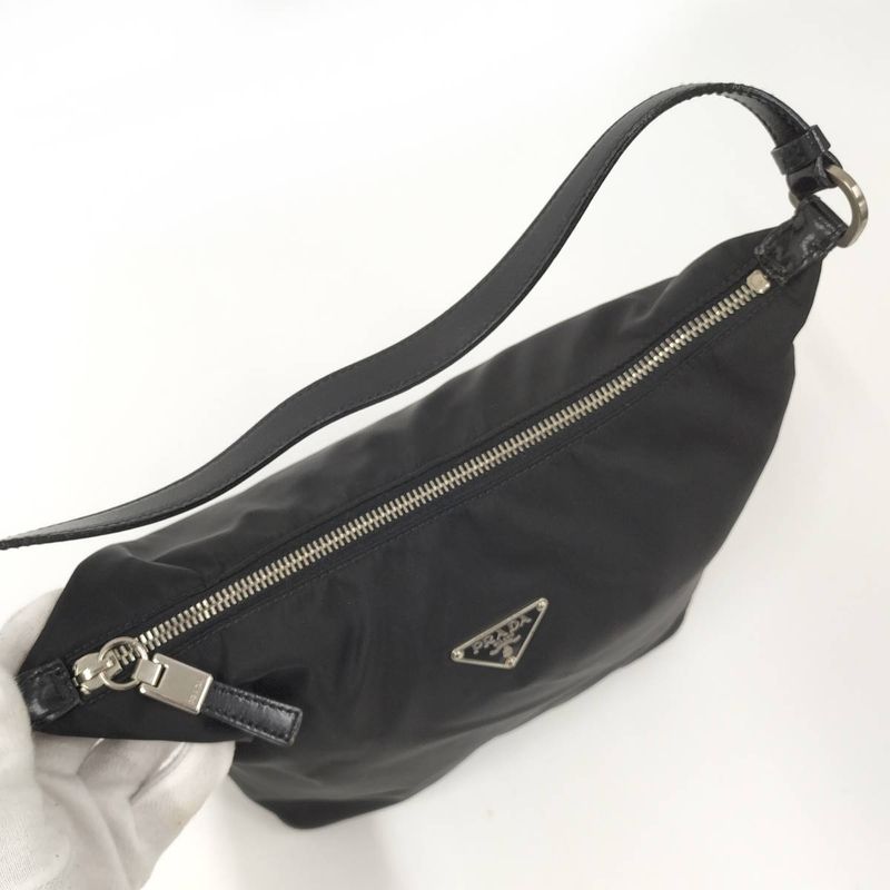 Prada Handbag Nylon Black Br1812