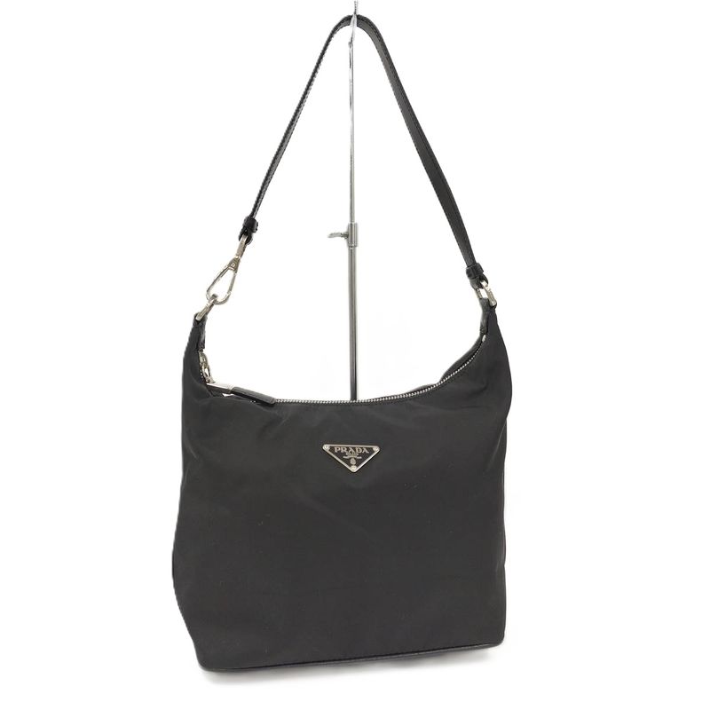 Prada Handbag Nylon Black Br1812