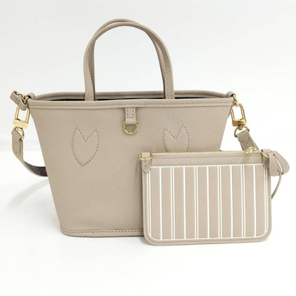 Louis Vuitton Neverfull Inside Out BB Reversible 2way Tote Bag Monogram Grain