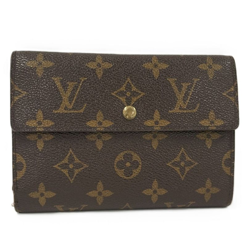 Louis Vuitton Trifold Wallet Porte-Tresor Ettuie Papier Monogram M61202