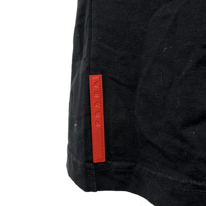 Prada Sport Short Sleeve Polo Shirt Size S Men's - Black and Light Gray Half Zip