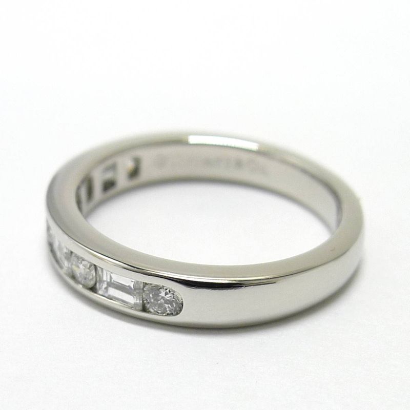 Tiffany & Co Ring Channel Half Eternity Pt950 Platinum Diamond Approx 8 Approx