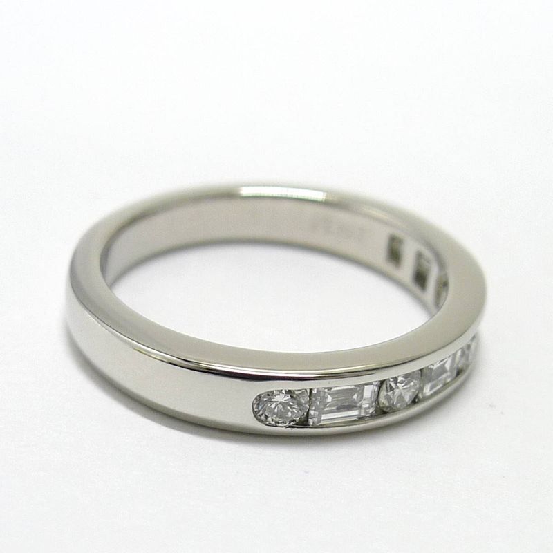 Tiffany & Co Ring Channel Half Eternity Pt950 Platinum Diamond Approx 8 Approx
