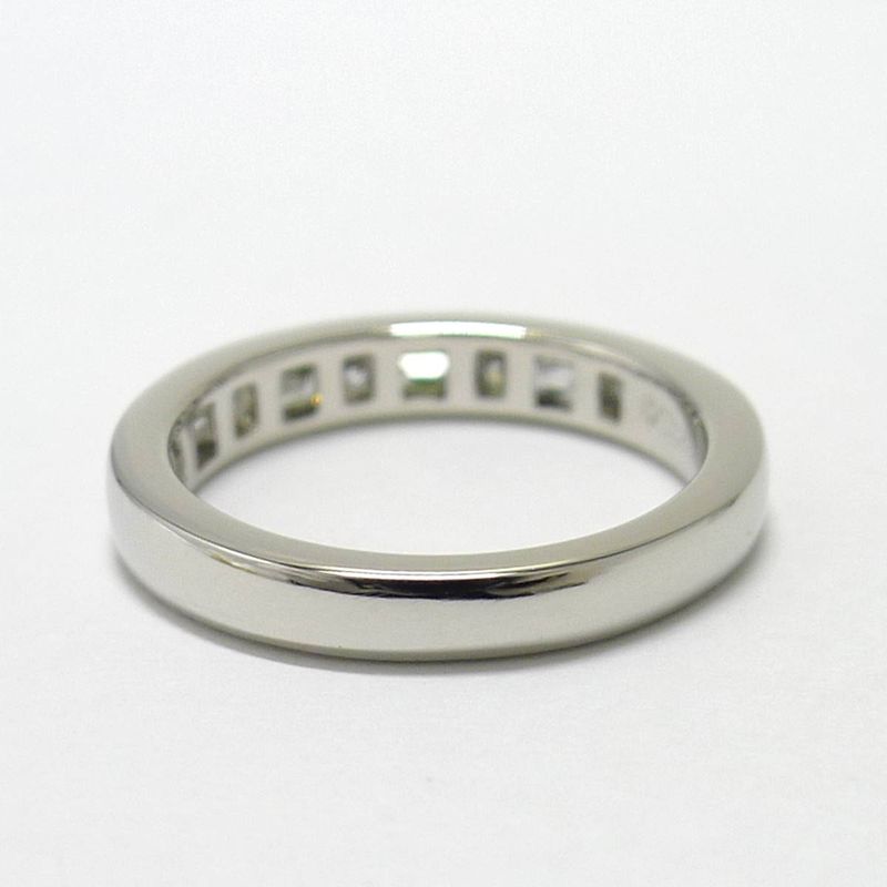 Tiffany & Co Ring Channel Half Eternity Pt950 Platinum Diamond Approx 8 Approx