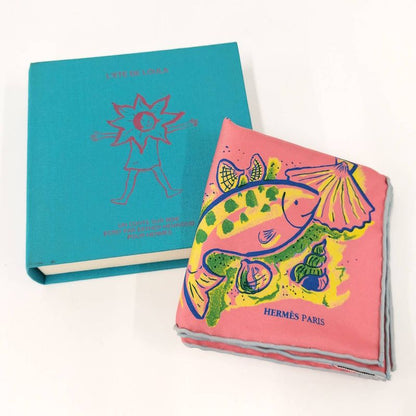 Hermes Carré 40 Scarf Loula's Summer 100% Silk Pink Multicolor