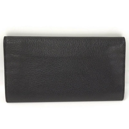 Cartier Bifold Long Wallet Love Collection Leather Black