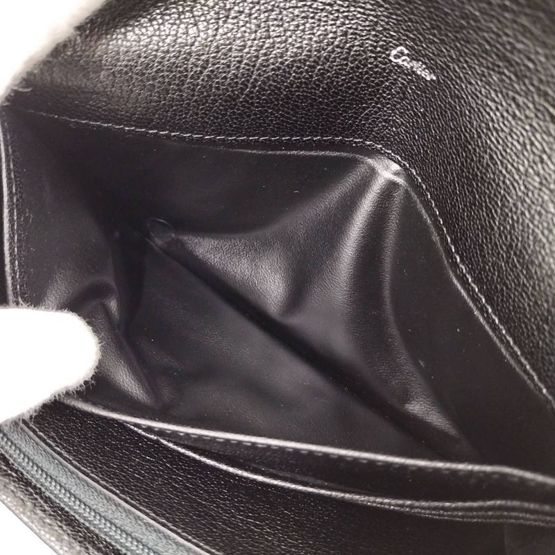 Cartier Bifold Long Wallet Love Collection Leather Black