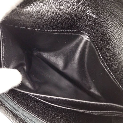 Cartier Bifold Long Wallet Love Collection Leather Black