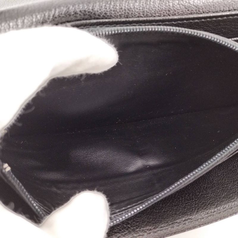 Cartier Bifold Long Wallet Love Collection Leather Black