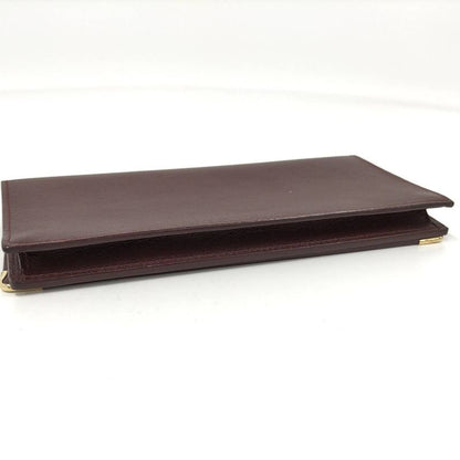 Cartier Bifold Wallet Must Line Leather Bordeaux