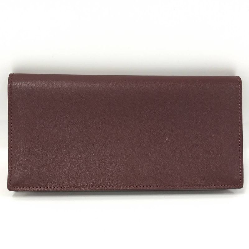 Cartier Bifold Wallet Must Line Leather Bordeaux