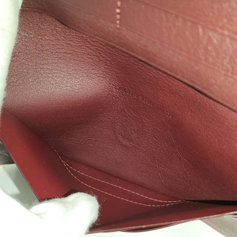 Cartier Bifold Wallet Must Line Leather Bordeaux