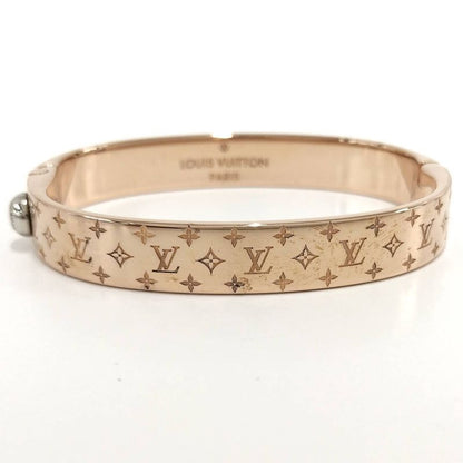 Louis Vuitton Cuff Nanogram Bracelet S Size Plated Silver Pink Gold M00253