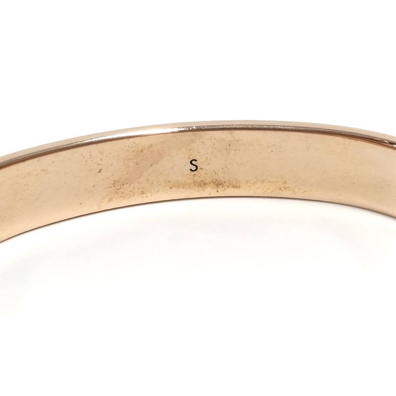 Louis Vuitton Cuff Nanogram Bracelet S Size Plated Silver Pink Gold M00253