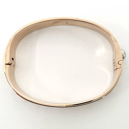 Louis Vuitton Cuff Nanogram Bracelet S Size Plated Silver Pink Gold M00253