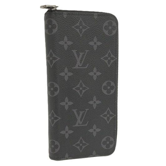 Louis Vuitton Round Zipper Long Wallet Zippy Wallet Vertical Monogram Eclipse