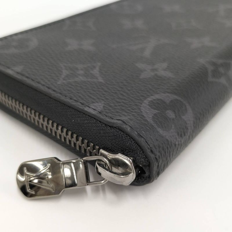 Louis Vuitton Round Zipper Long Wallet Zippy Wallet Vertical Monogram Eclipse