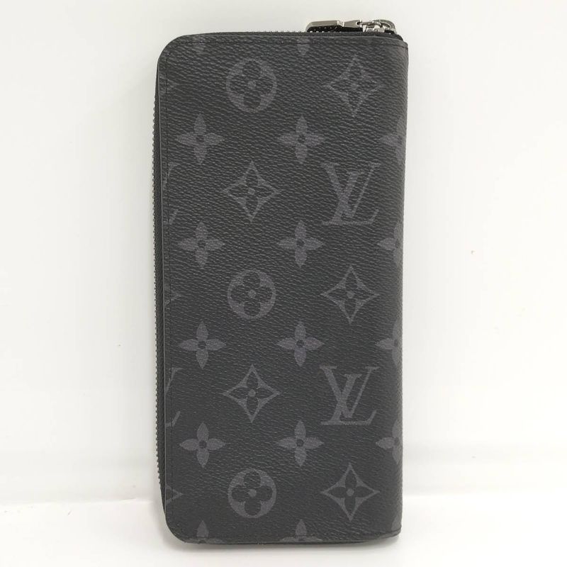 Louis Vuitton Round Zipper Long Wallet Zippy Wallet Vertical Monogram Eclipse