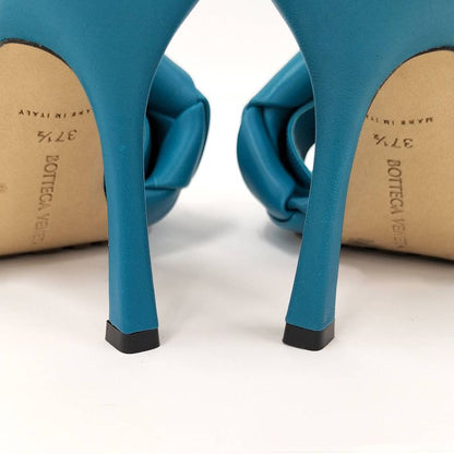 Bottega Veneta Heels Leather Blue 37 1 2