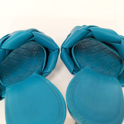 Bottega Veneta Heels Leather Blue 37 1 2