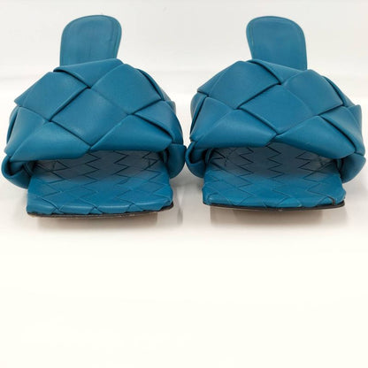 Bottega Veneta Heels Leather Blue 37 1 2