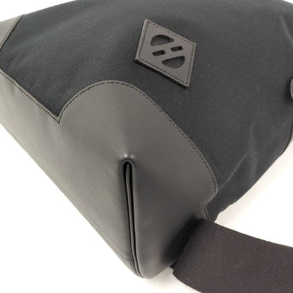 Hermes Sac a Dos All Bag Backpack Canvas Leather Black Engraved B