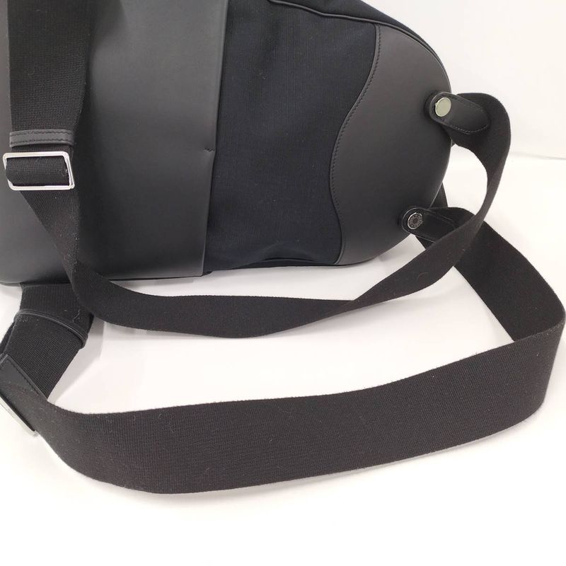 Hermes Sac a Dos All Bag Backpack Canvas Leather Black Engraved B