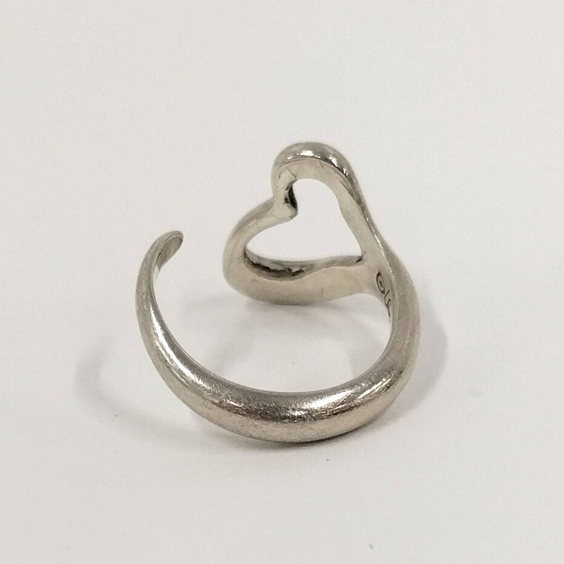 Tiffany & Co Open Heart Ring Approx Size 9 Elsa Peretti 925 Sv925 Silver