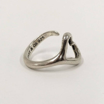 Tiffany & Co Open Heart Ring Approx Size 9 Elsa Peretti 925 Sv925 Silver