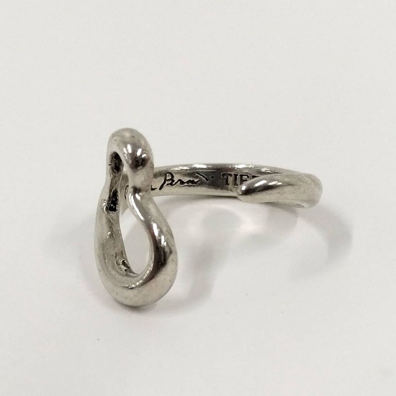 Tiffany & Co Open Heart Ring Approx Size 9 Elsa Peretti 925 Sv925 Silver