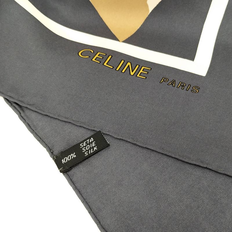 Celine Large Scarf Davos Anderville 100% Silk