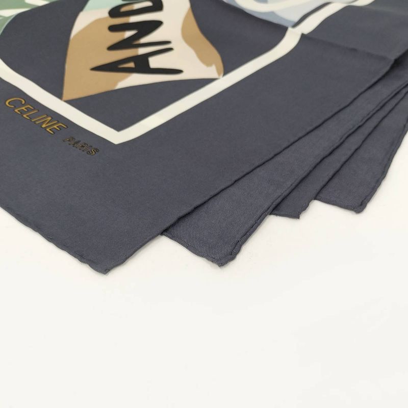 Celine Large Scarf Davos Anderville 100% Silk