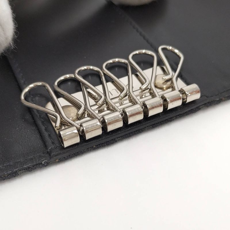 Celine 6-Link Key Case Macadam Canvas Brown