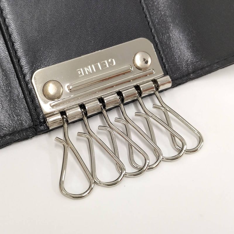 Celine 6-Link Key Case Macadam Canvas Brown