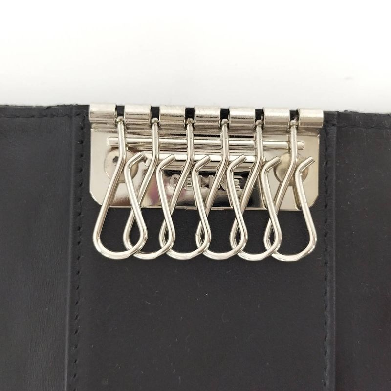 Celine 6-Link Key Case Macadam Canvas Brown